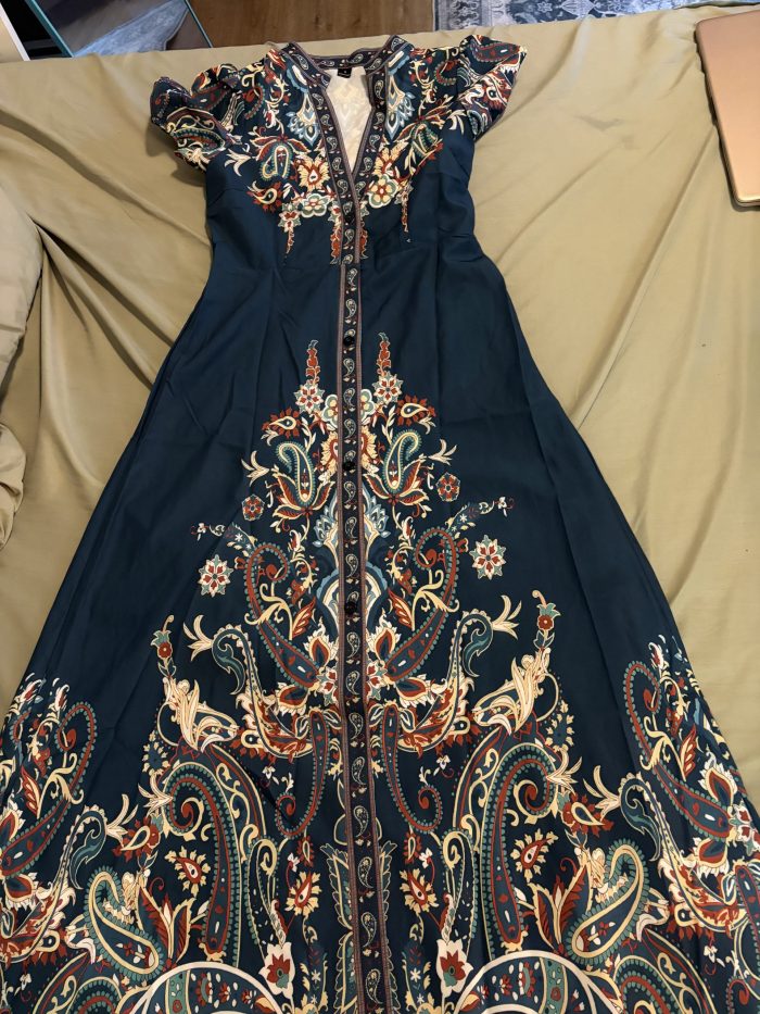 Blu/crm/red (Flora Dress)